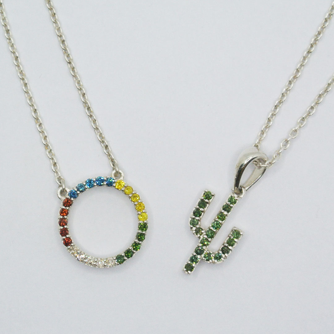 Circle of Positivity Pendant: Coloured Natural Diamond Jewellery | House of Hue